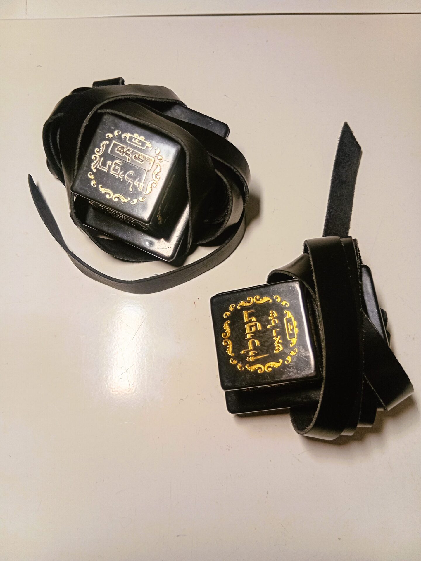 Tefillin with straps