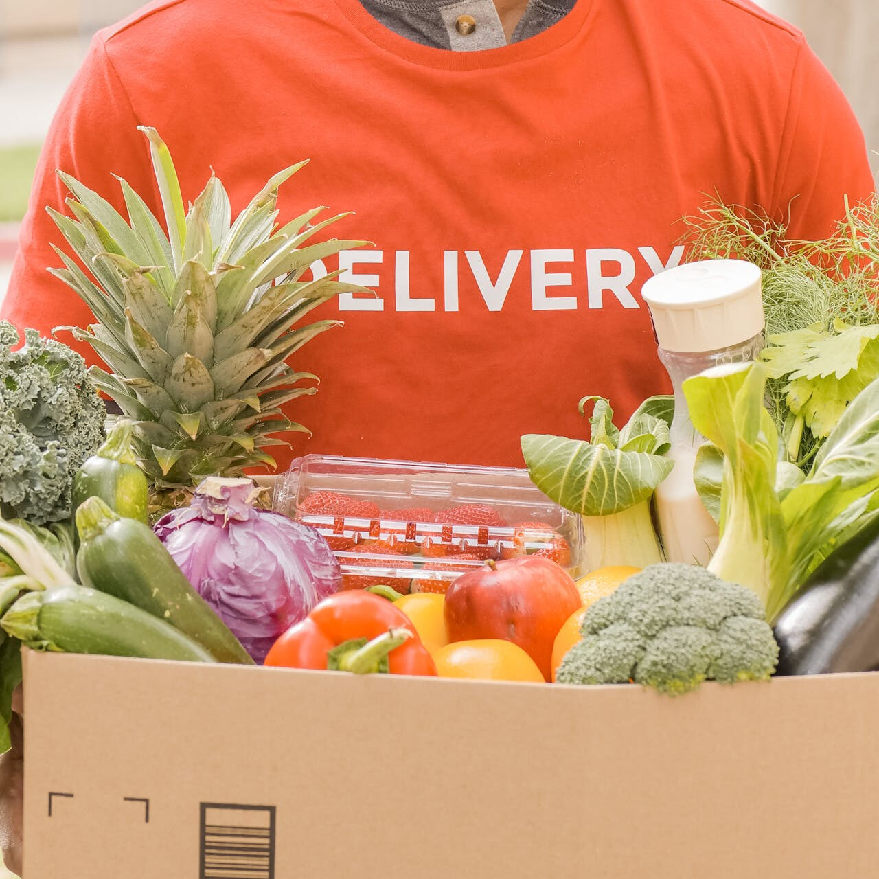 Food package prepared for distribution