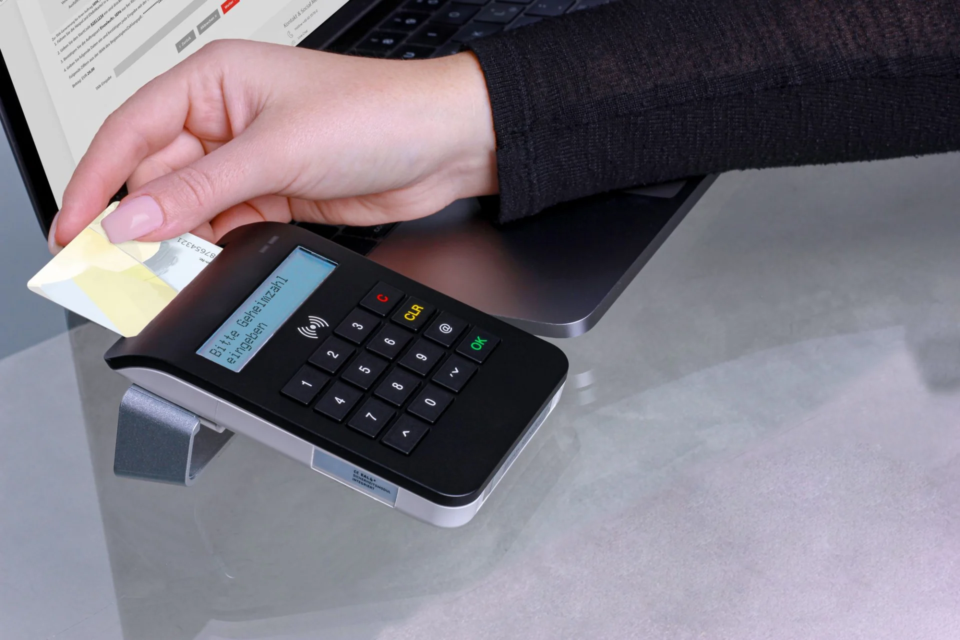 Using a card reader
