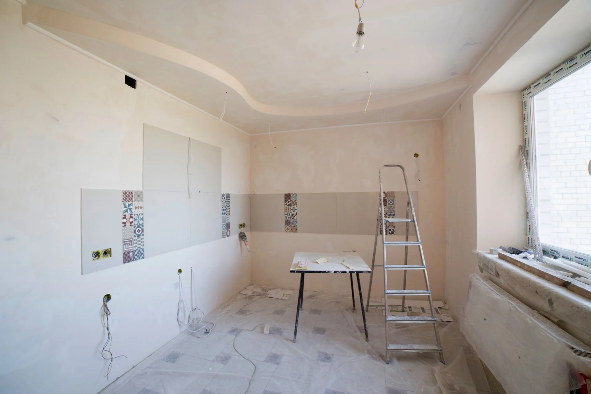 Room being repaired
