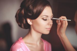 Bride preparing for the ceremony